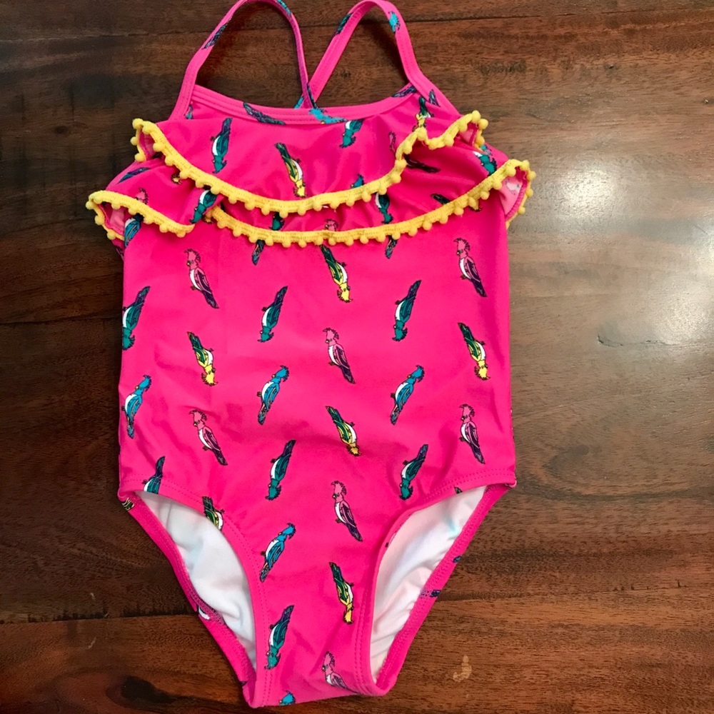 Girls Bird Print Swim suit size 2T